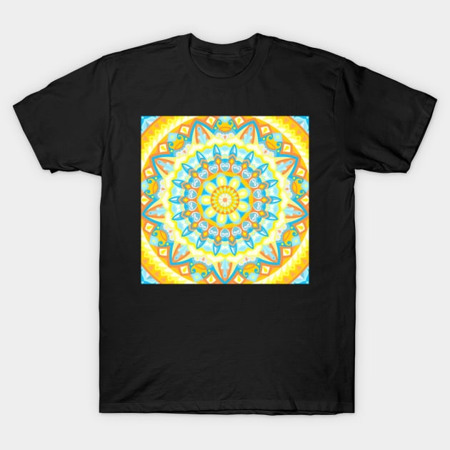 Summer Mandala T-Shirt by Makuro Designs